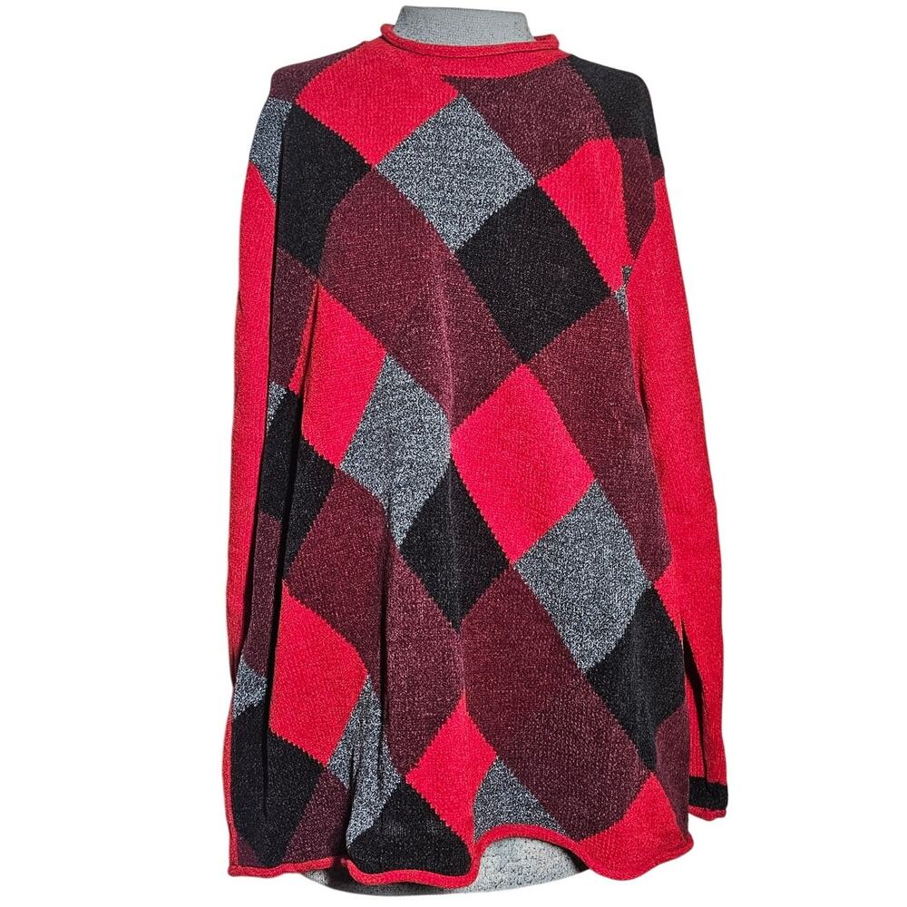 Red Long Sleeve Pullover Sweater Size 2X New with Tag